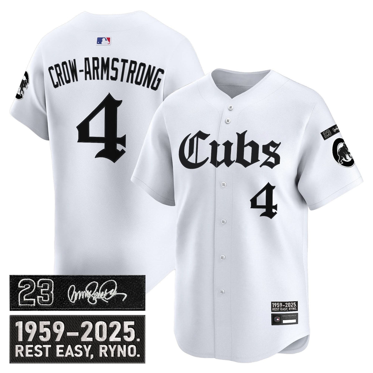 CC 'Ryne Sandberg Tribute' Vapor Premier Limited Jersey - Gothic Edition - Stitched
