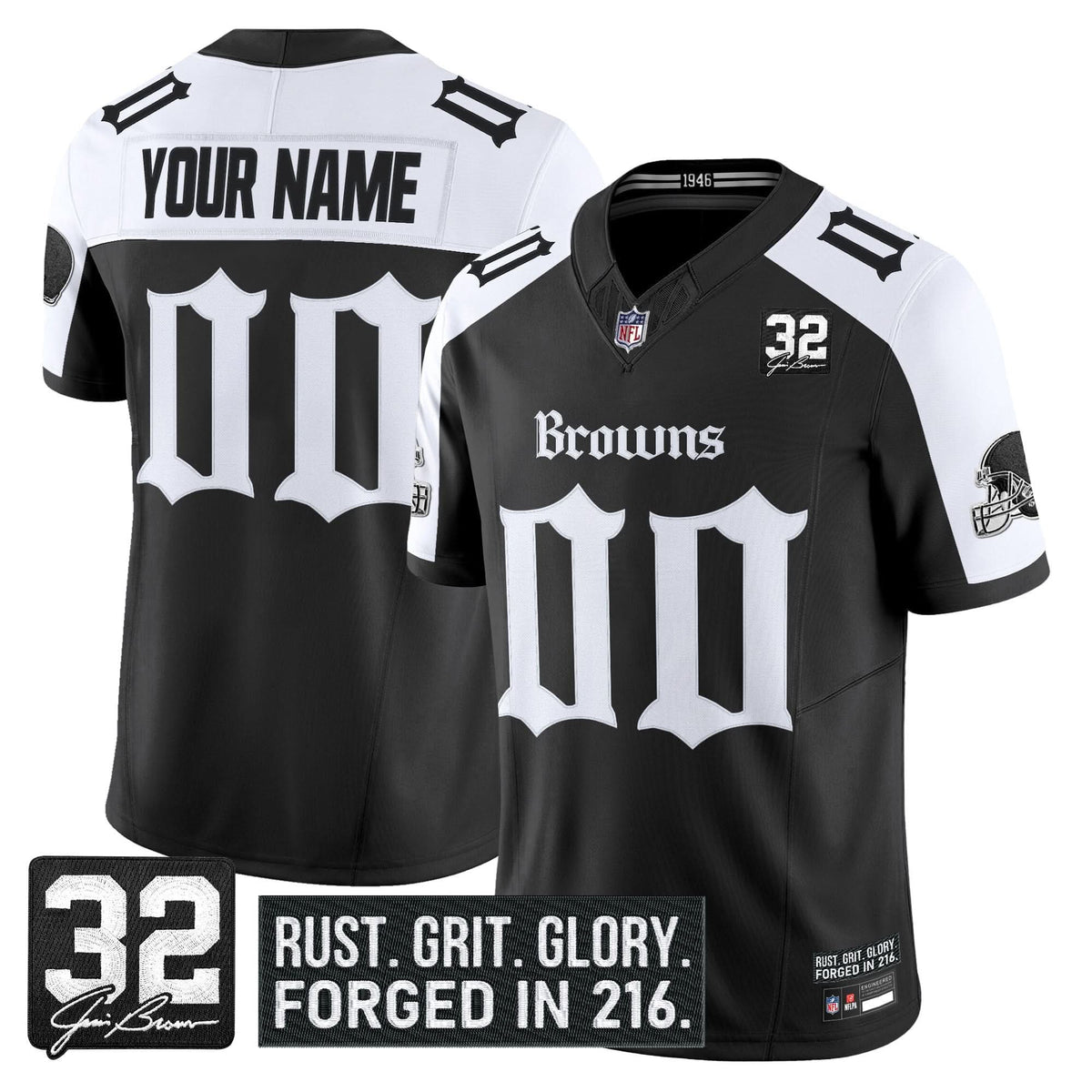 CB 'Gothic Dawg Shadows Drop' Vapor Limited Custom Jersey - Stitched