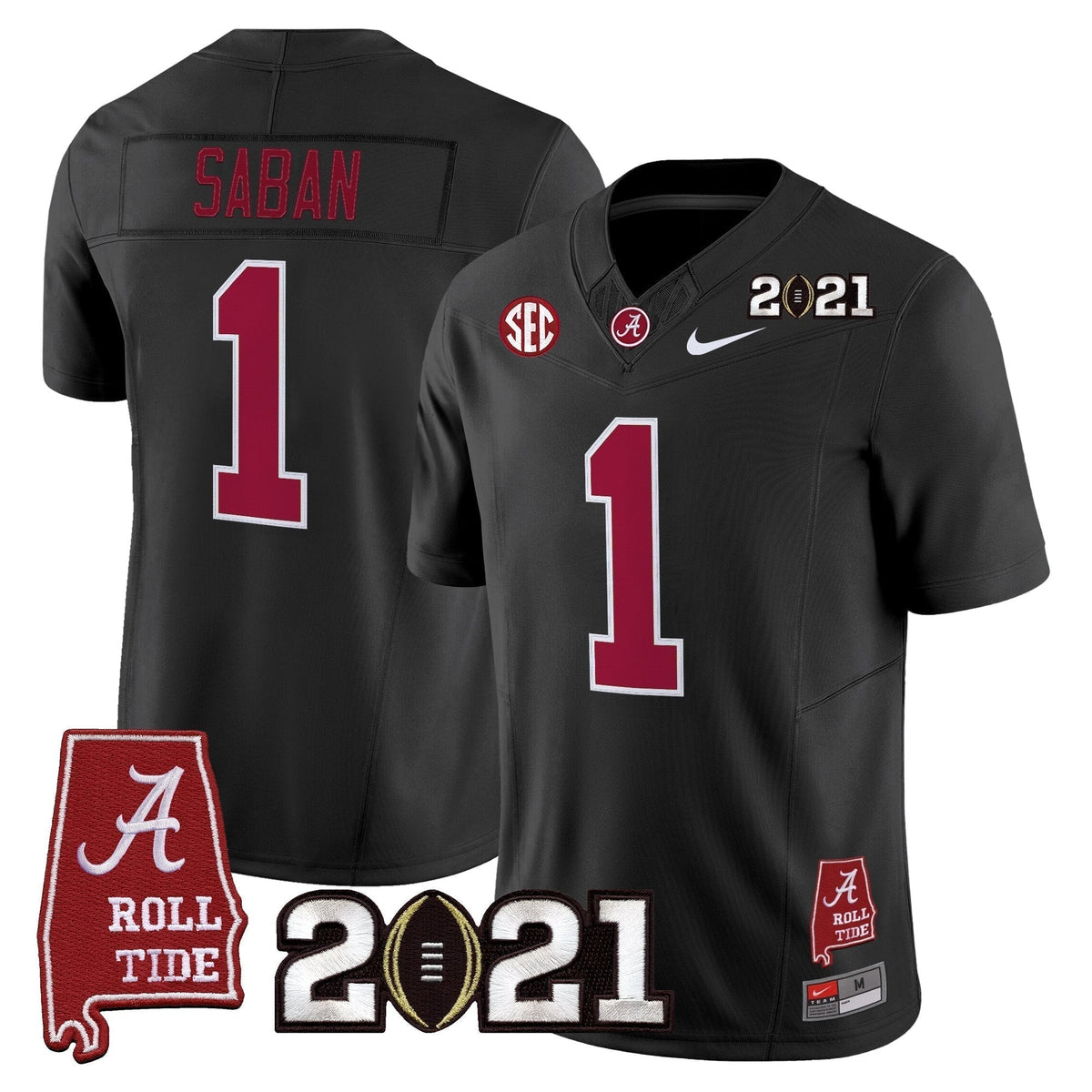 ACT '2021 CFP National Championship' Vapor Limited Jersey - Alabama Map