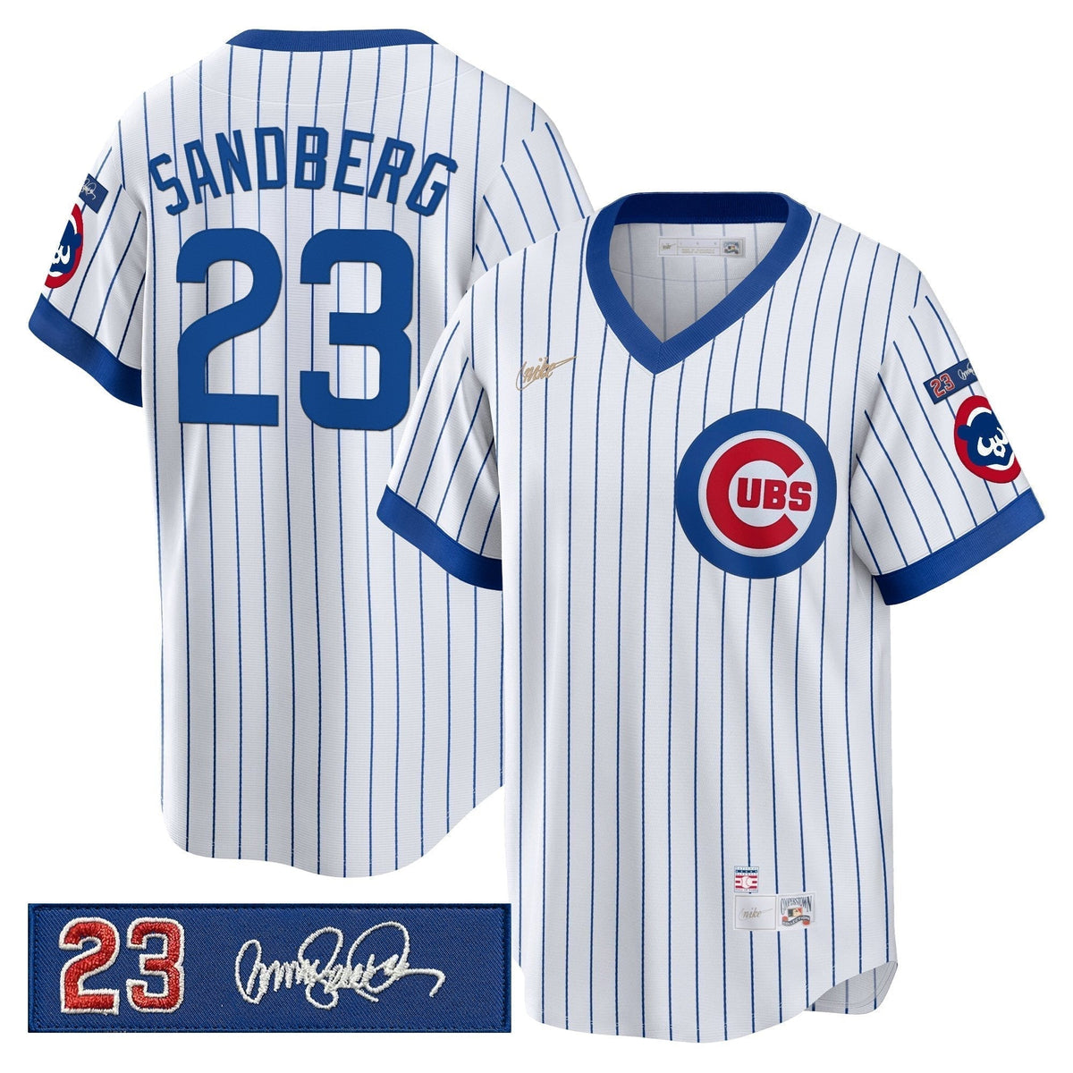 CC 'Ryne Sandberg Tribute Patch' Cooperstown Jersey - Stitched