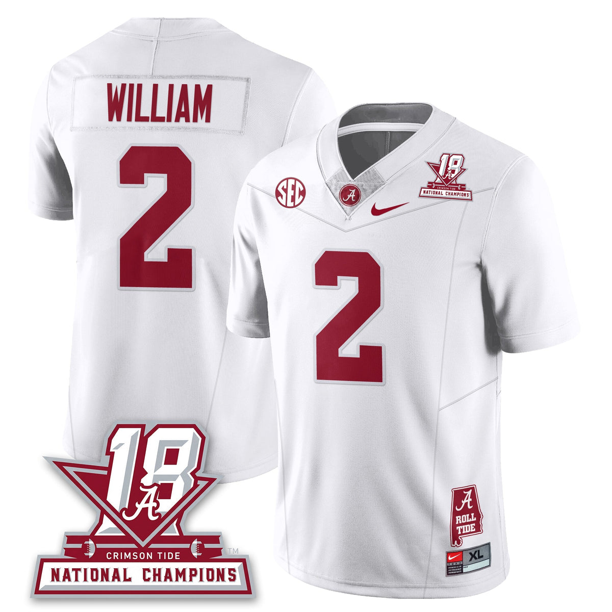 BAMA 18x-Time National Champions Vapor Limited Jersey