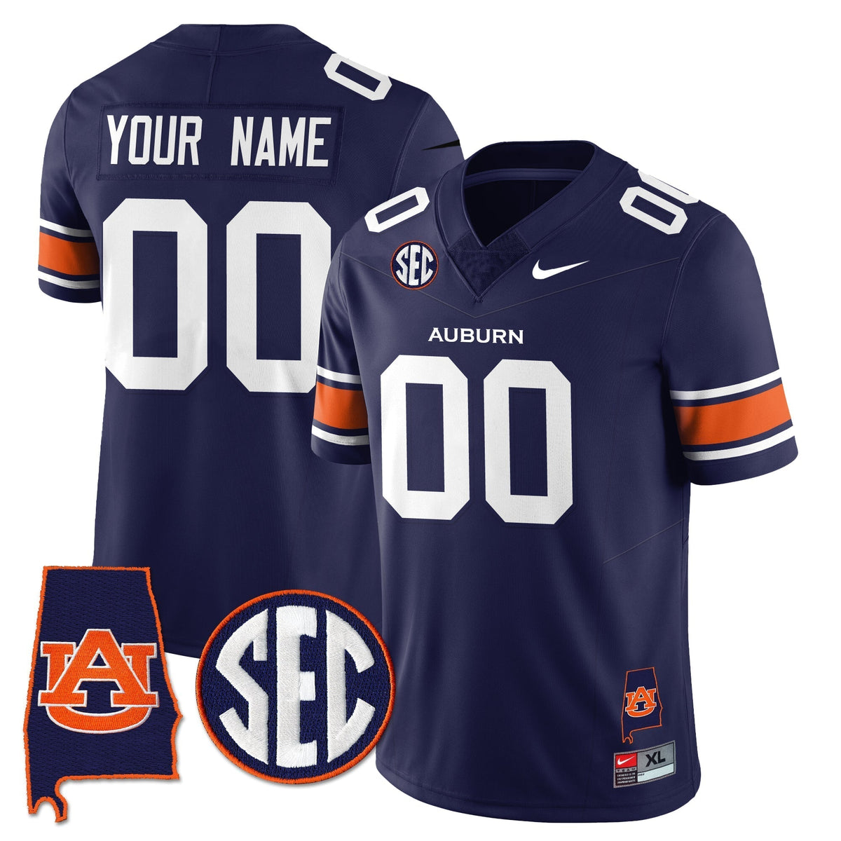 AT 2025 Alabama Patch Vapor Limited Custom Jersey