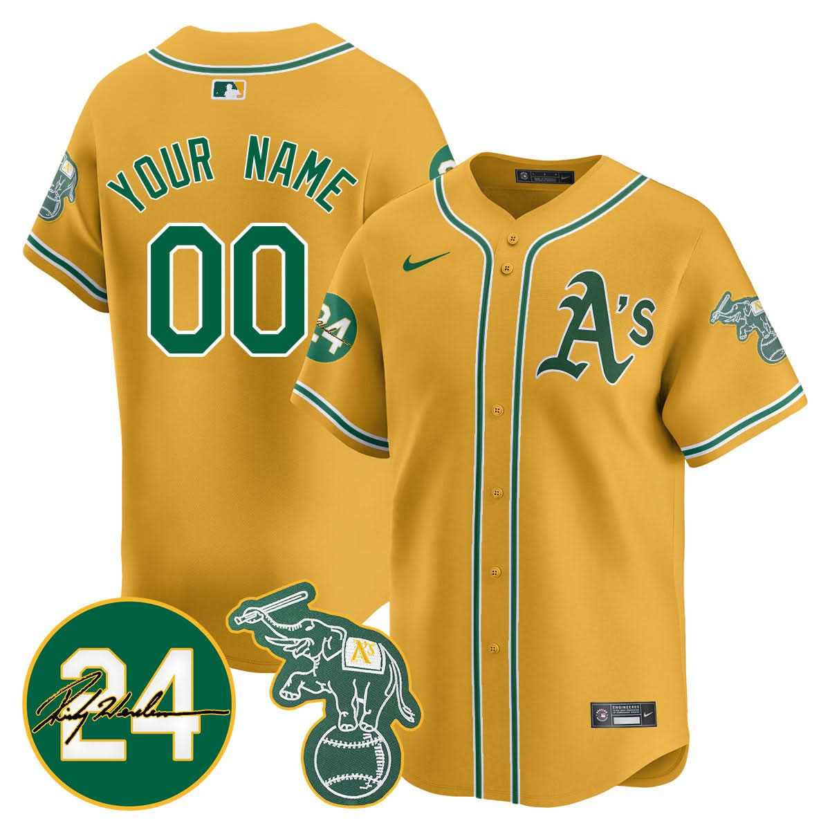 OA 2024 Ricky Henderson Memorial Custom Jersey - Stitched