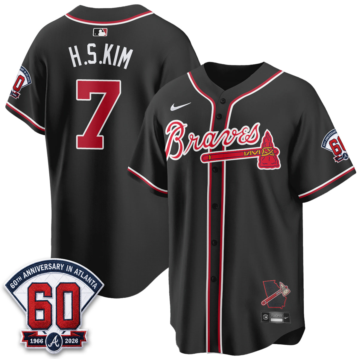 ATL 2026 Black Out Style Vapor Limited Jersey - Stitched