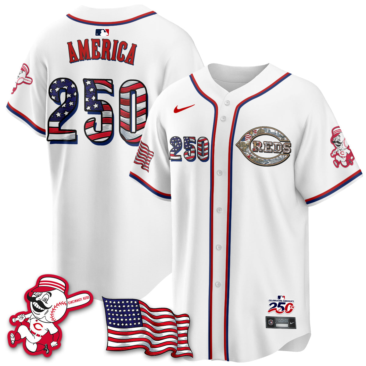 CIN 2026 Independence Day USA Vapor Limited Jersey - Stitched