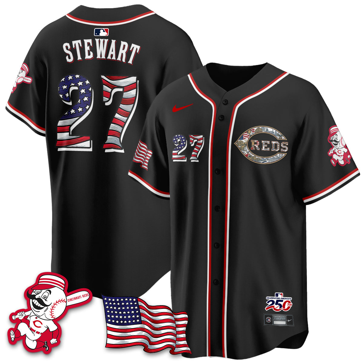 CIN 2026 Independence Day USA Vapor Limited Jersey - Stitched