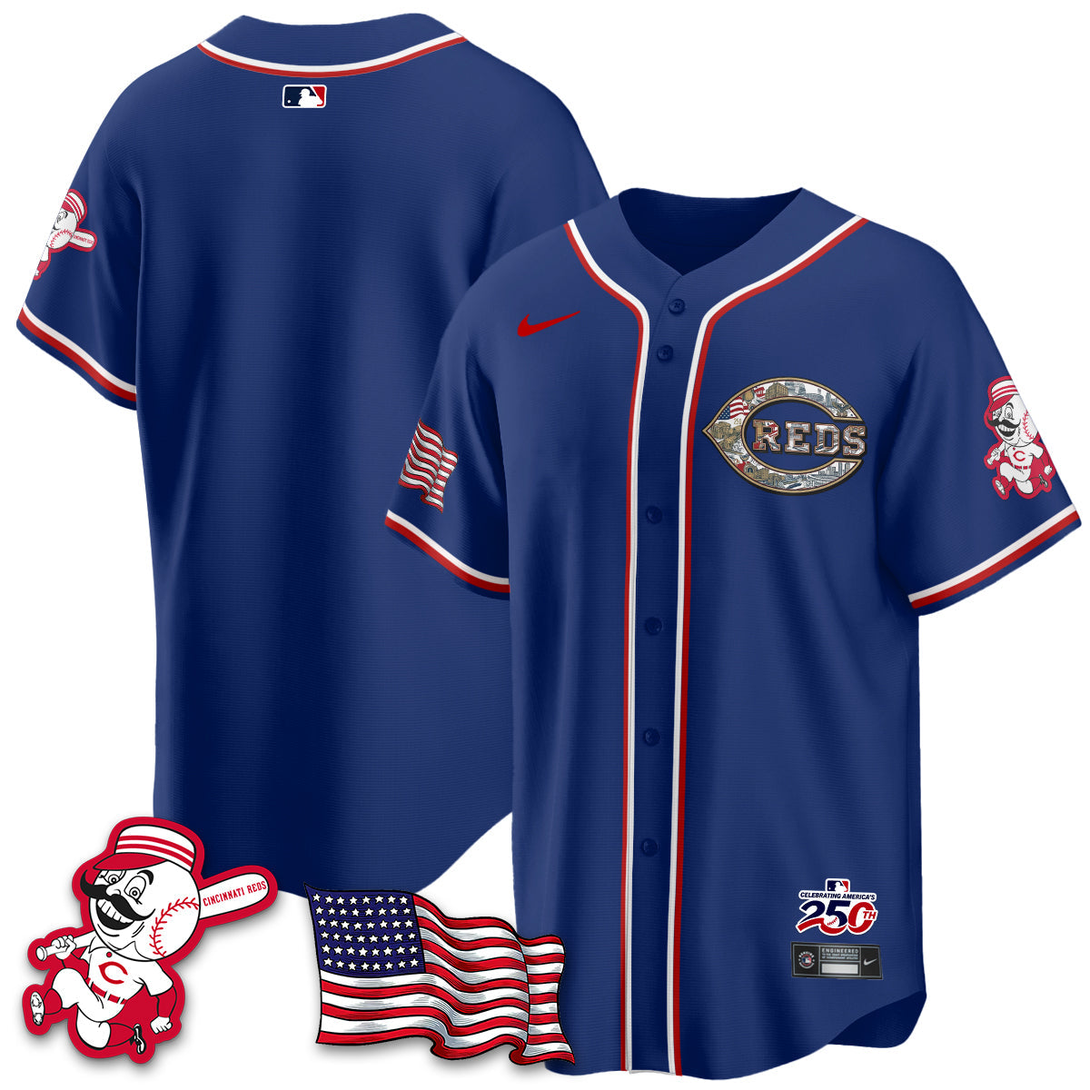 CIN 2026 Independence Day USA Vapor Limited Jersey - Stitched