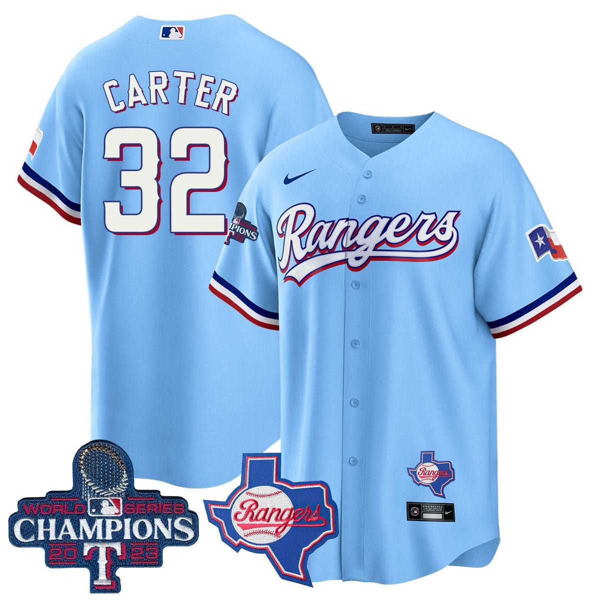 TR 2023 World Series Champions Cool Base Jersey V2 - Stitched