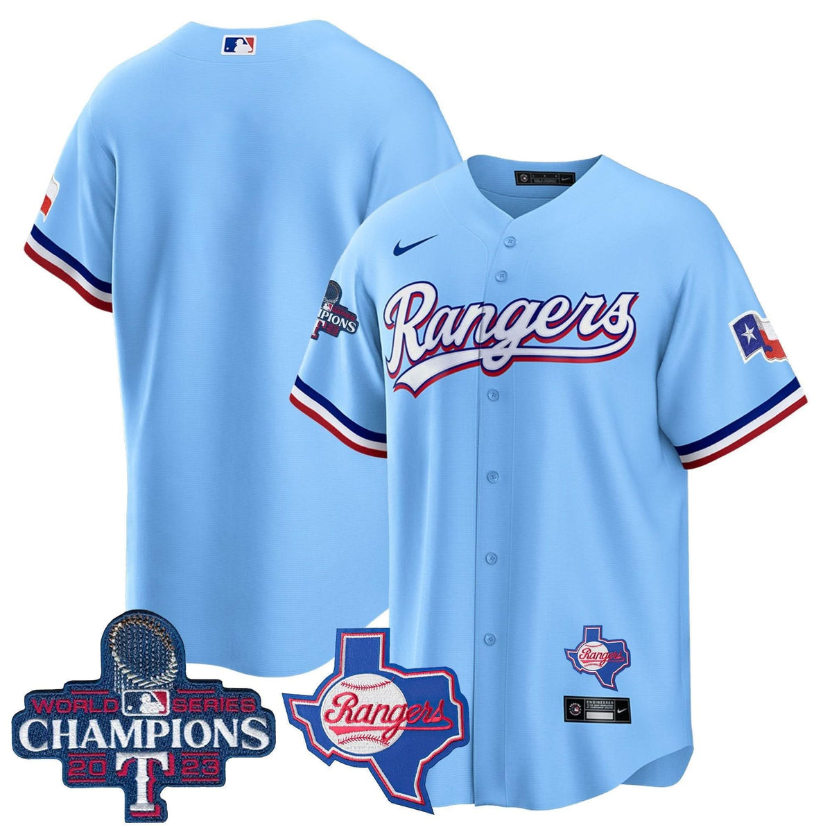 TR 2023 World Series Champions Cool Base Jersey V2 - Stitched
