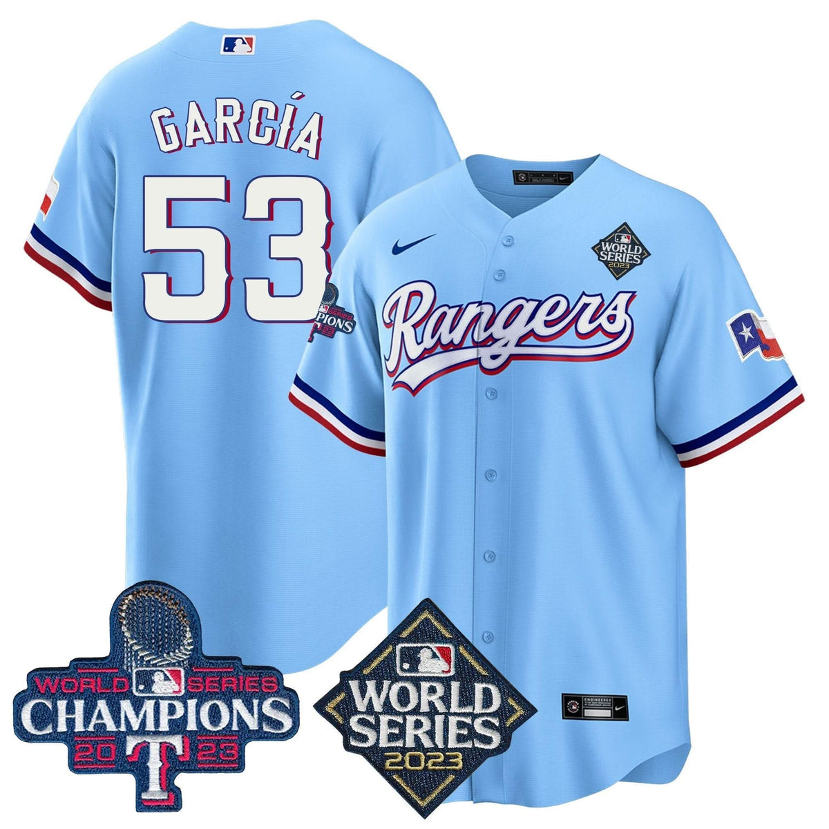 TR 2023 World Series Champions Cool Base Jersey V4 - Stitched