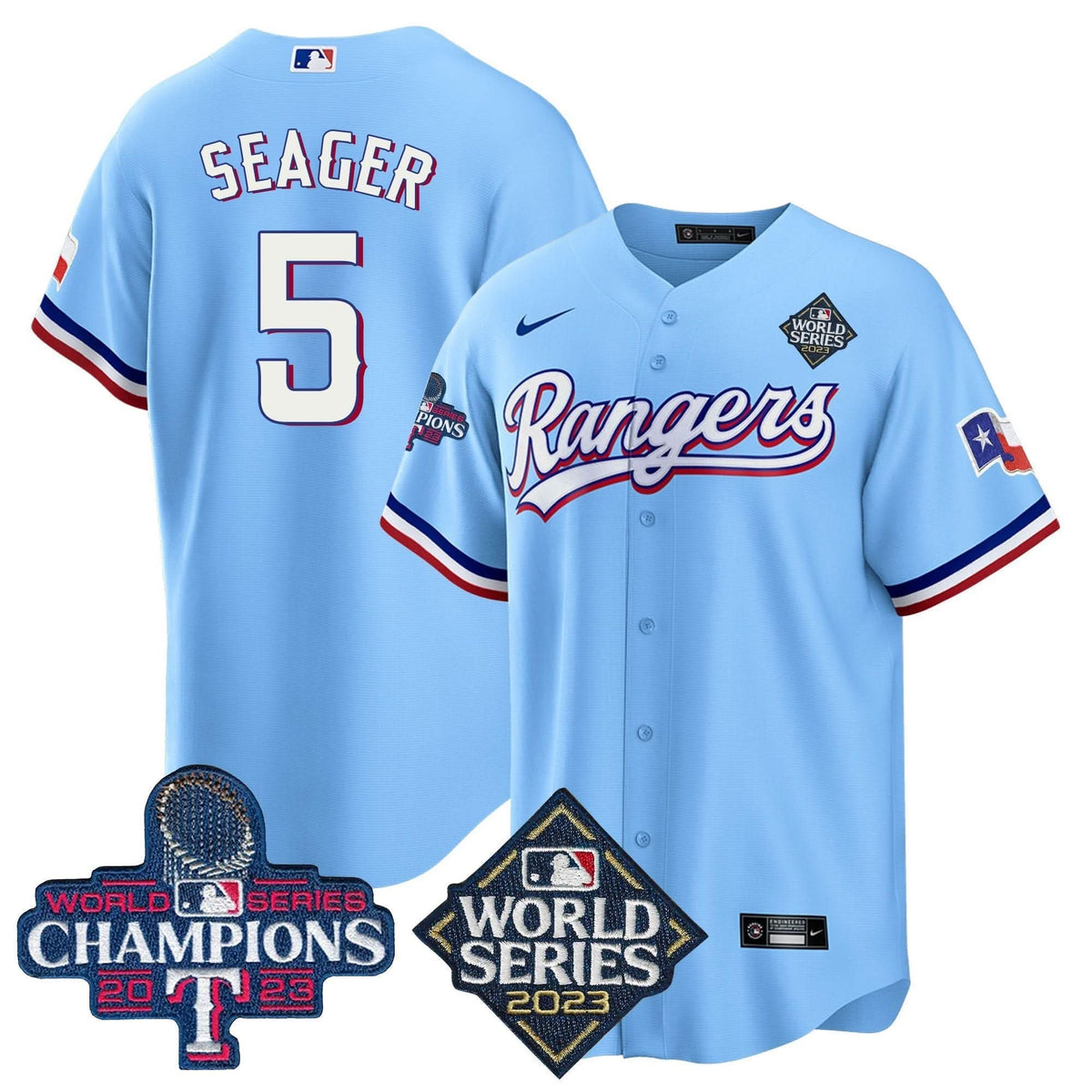 TR 2023 World Series Champions Cool Base Jersey V4 - Stitched