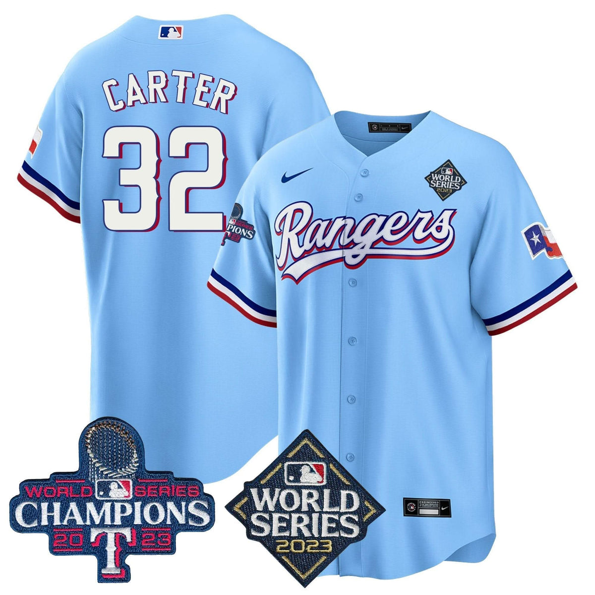 TR 2023 World Series Champions Cool Base Jersey V4 - Stitched