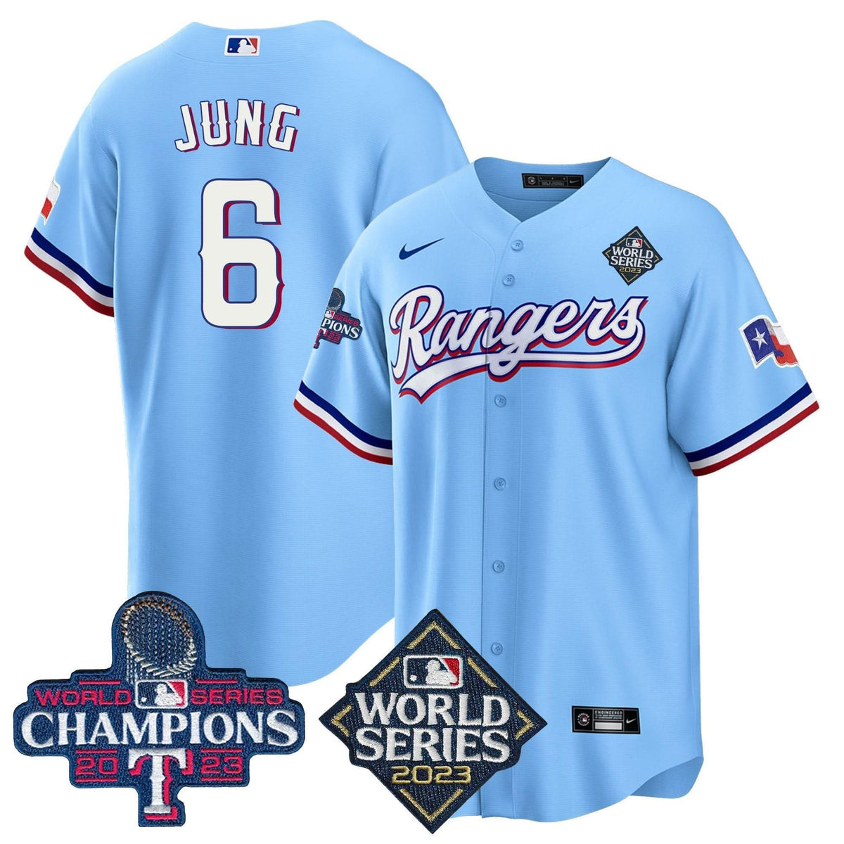 TR 2023 World Series Champions Cool Base Jersey V4 - Stitched