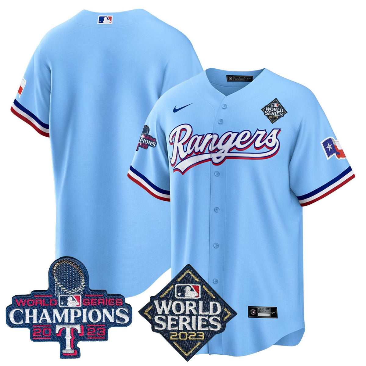TR 2023 World Series Champions Cool Base Jersey V4 - Stitched