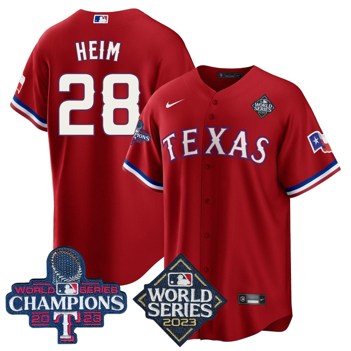 TR 2023 World Series Champions Cool Base Jersey V4 - Stitched