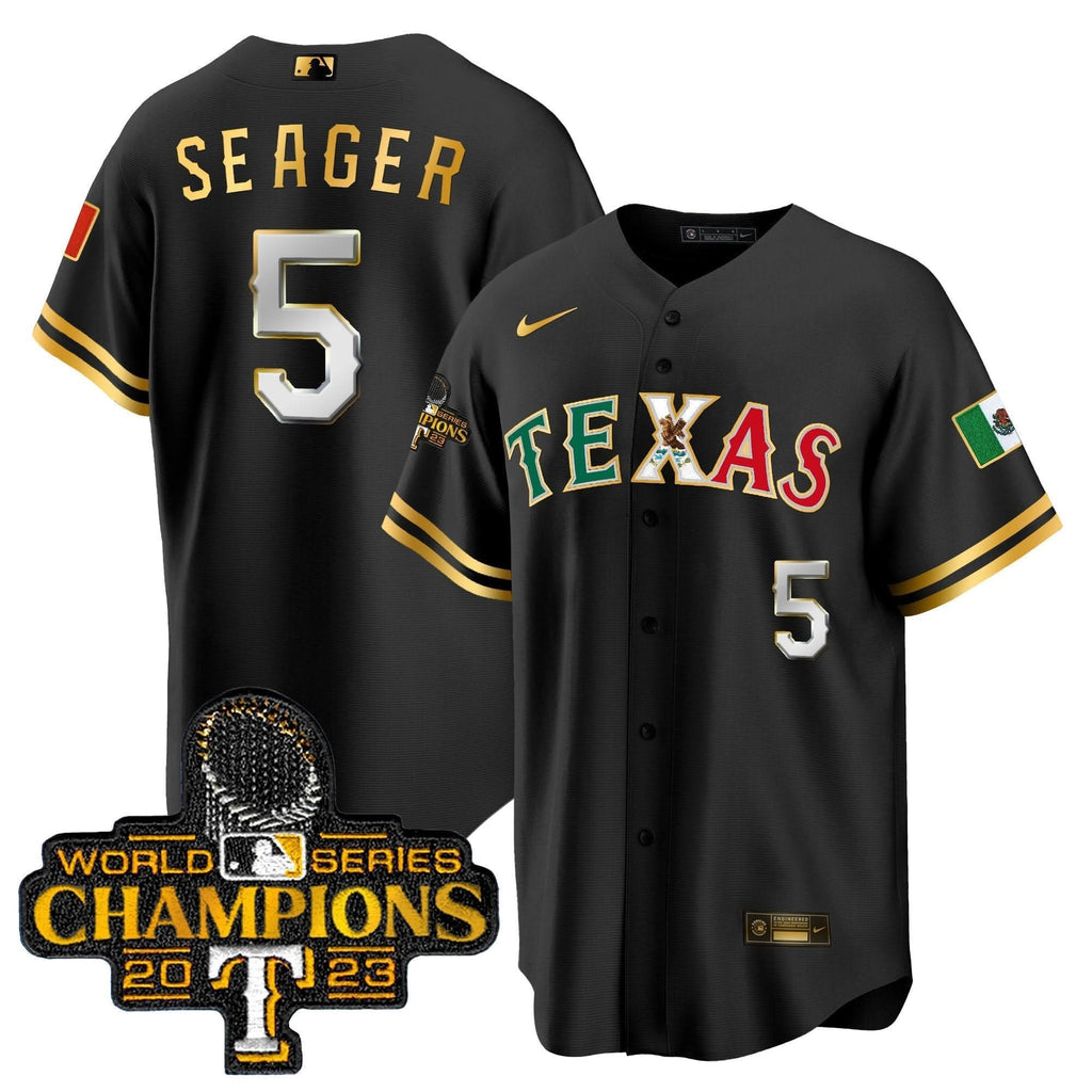 TR Mexico 2023 World Series Champions Baseball Jersey - Stitched