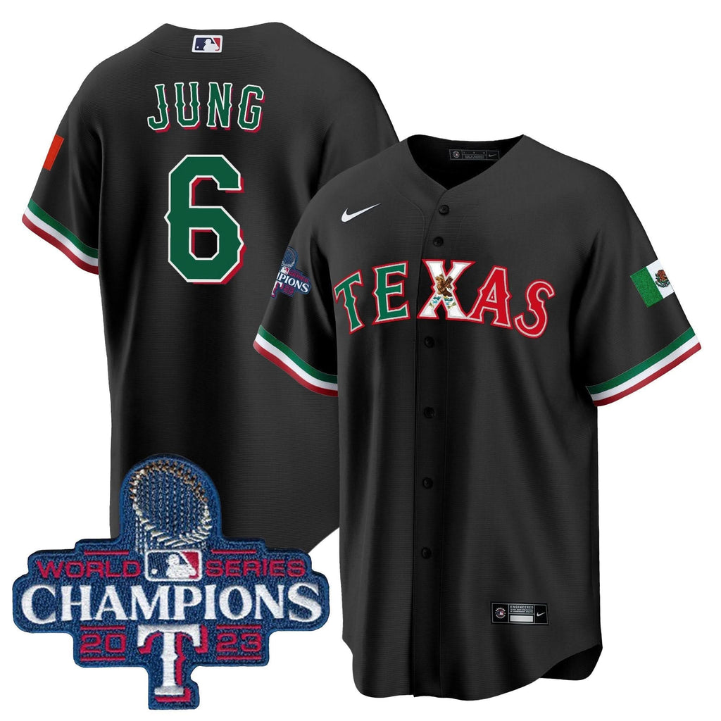 TR Mexico 2023 World Series Champions Baseball Jersey - Stitched