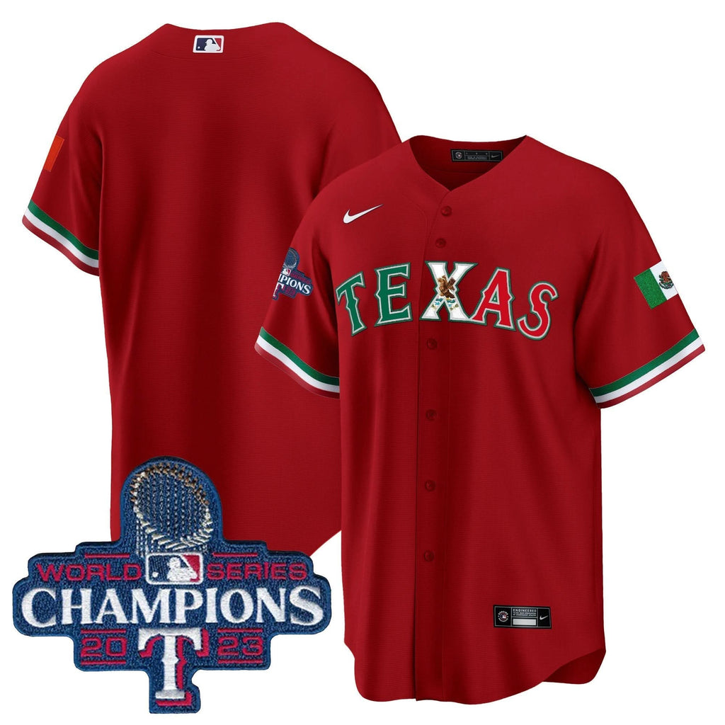 TR Mexico 2023 World Series Champions Baseball Jersey - Stitched