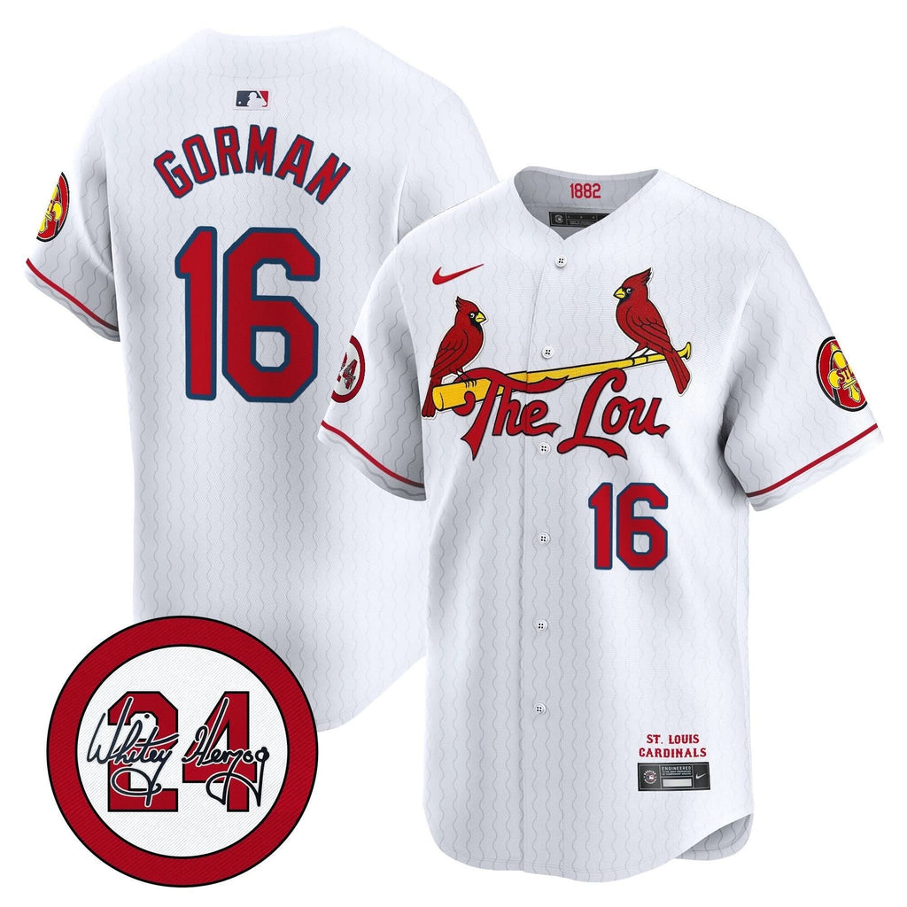 SLC 2024 City Connect Whitey Herzog Patch Vapor Premier Limited Jersey - Stitched