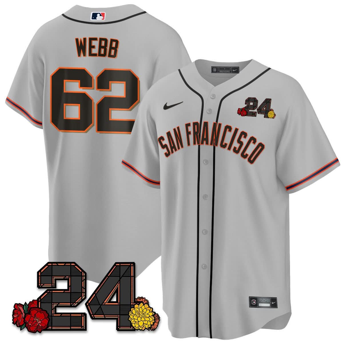 SFG 2024 Willie Mays Patch Vapor Premier Limited Jersey V2 - Stitched