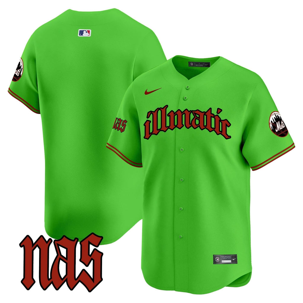 NYM Nas Illmatic Vapor Premier Limited Jersey - Stitched