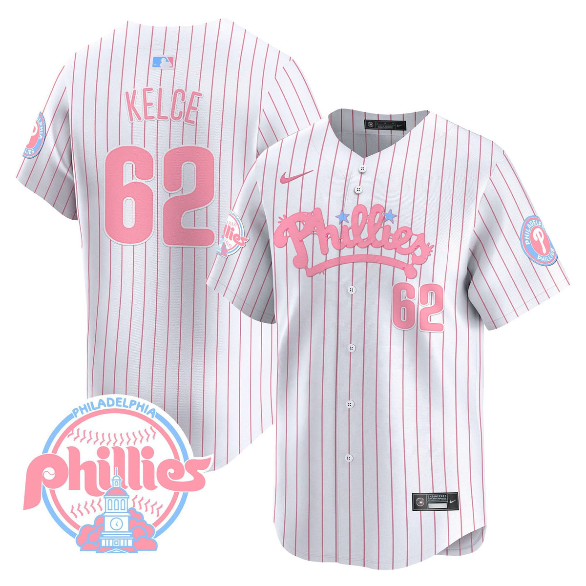 PP Bubblegum Pink Vapor Premier Limited Jersey - Stitched