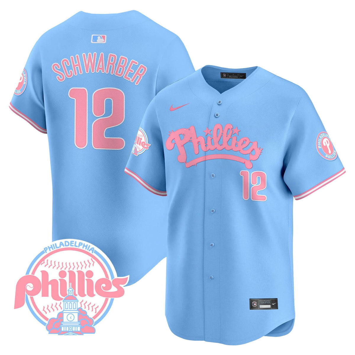 PP Bubblegum Pink Vapor Premier Limited Jersey - Stitched