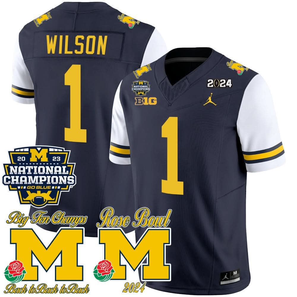 MW 2023 National Champions & Rose Bowl Patch Vapor Jersey