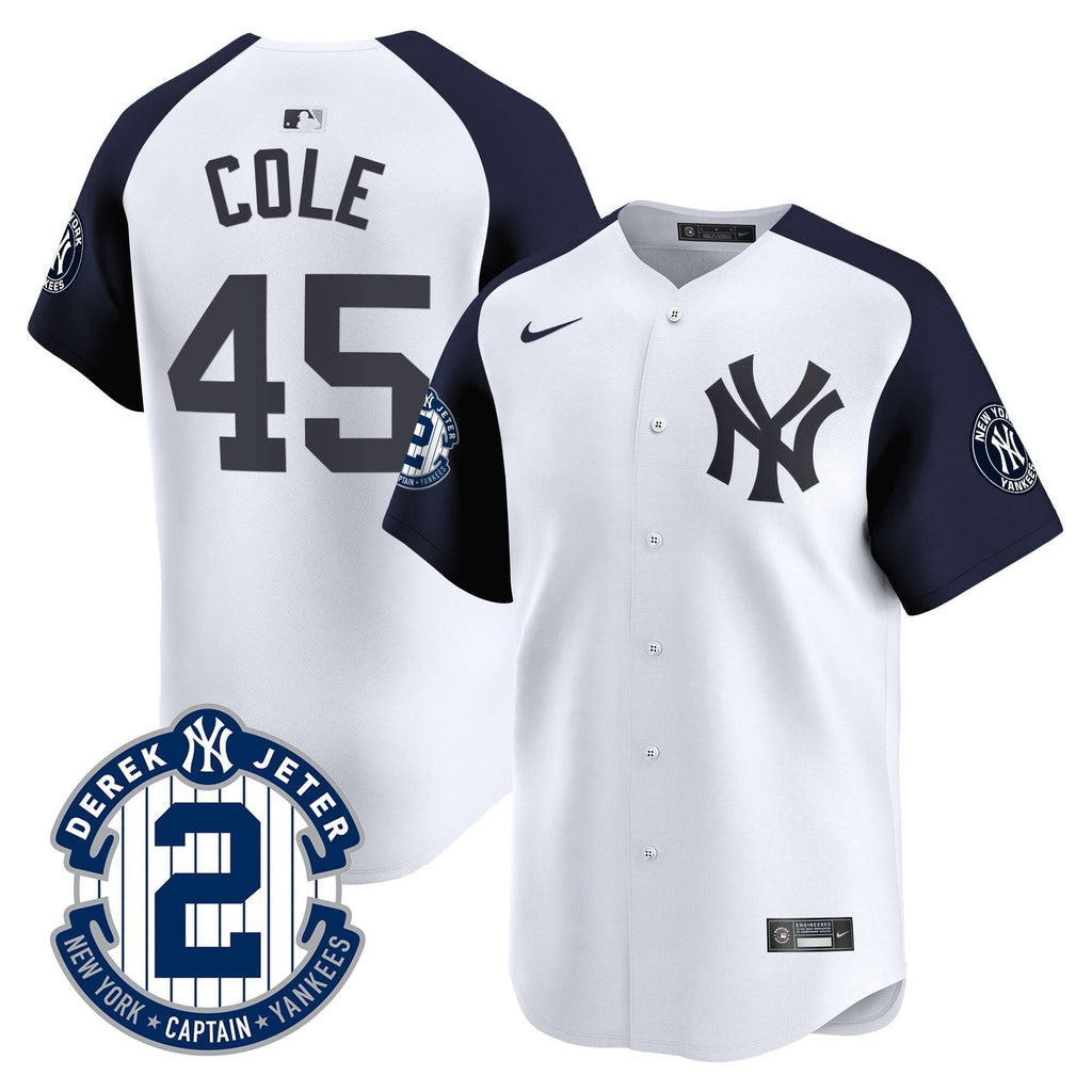 NYY Derek Jeter Patch Vapor Premier Limited Jersey - Stitched