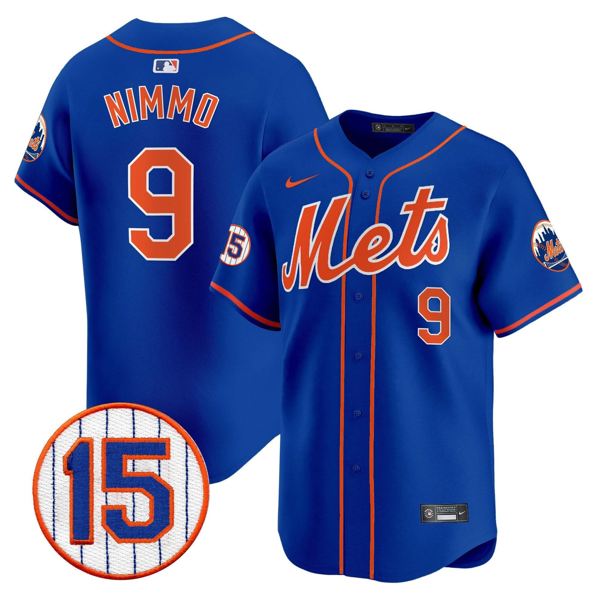 NYM Jerry Grote Patch Vapor Premier Limited Jersey - Stitched