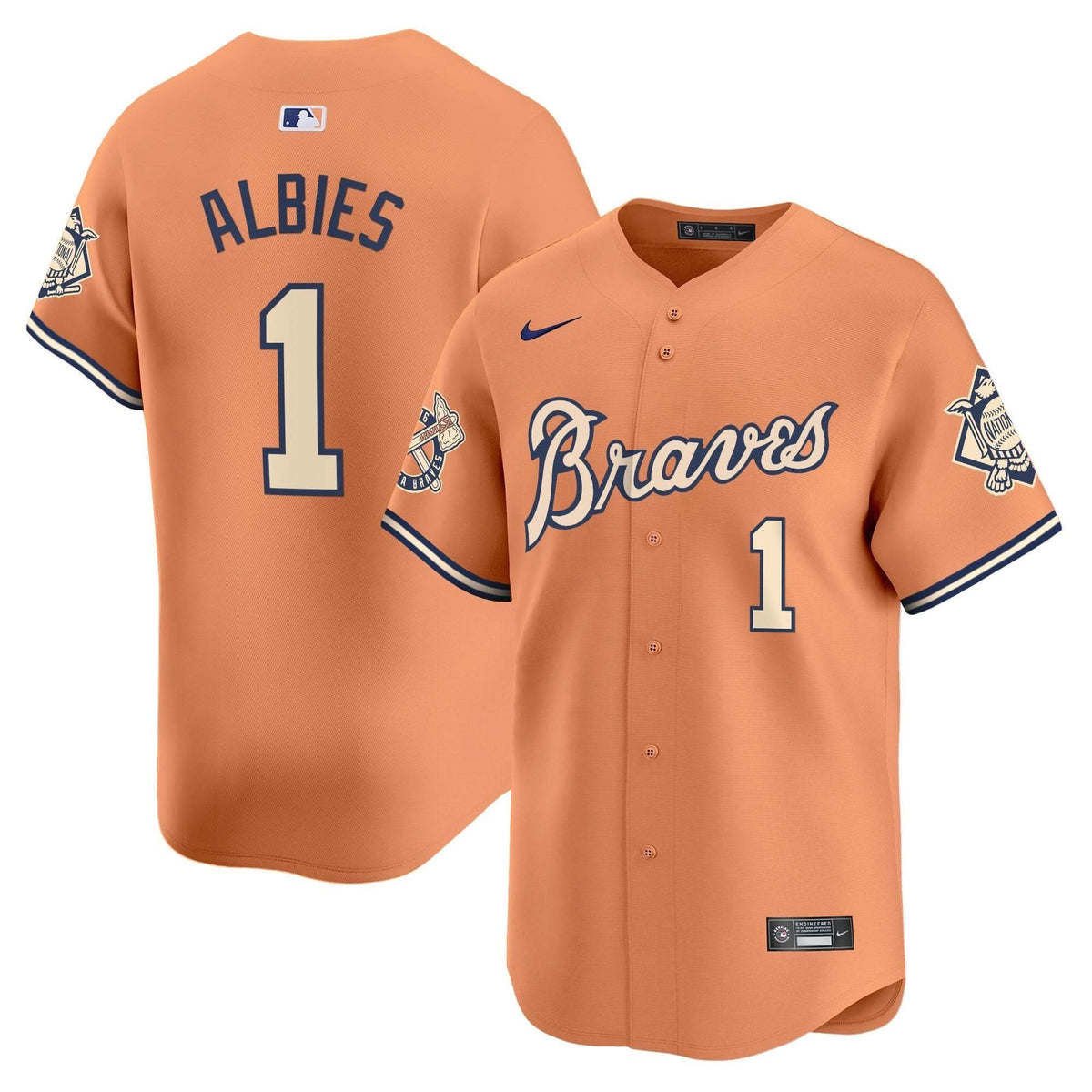 AB Peaches n' Cream Vapor Premier Limited Jersey - Stitched