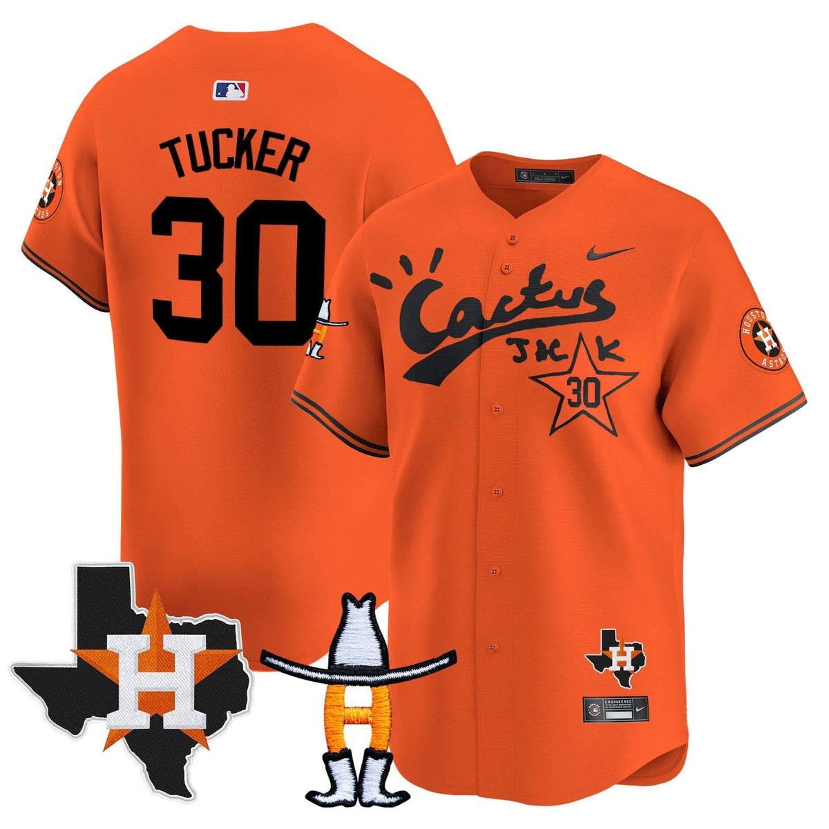 HA Cactus Jack Houston Rodeo Patch Vapor Premier Limited Jersey - Stitched