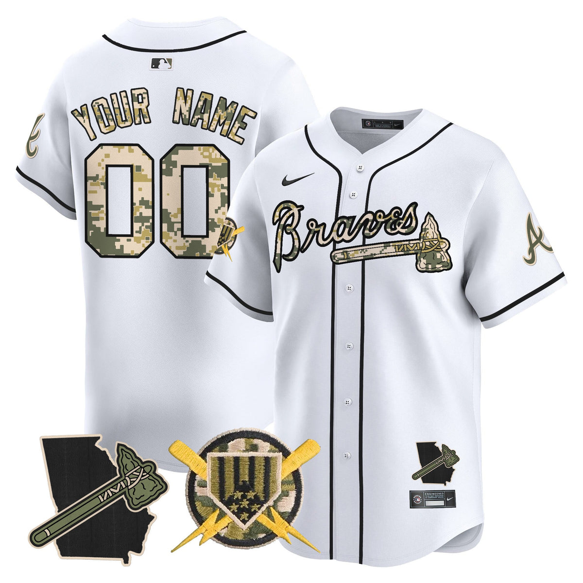 ATL Armed Forces Day Vapor Premier Limited Custom Jersey - Stitched